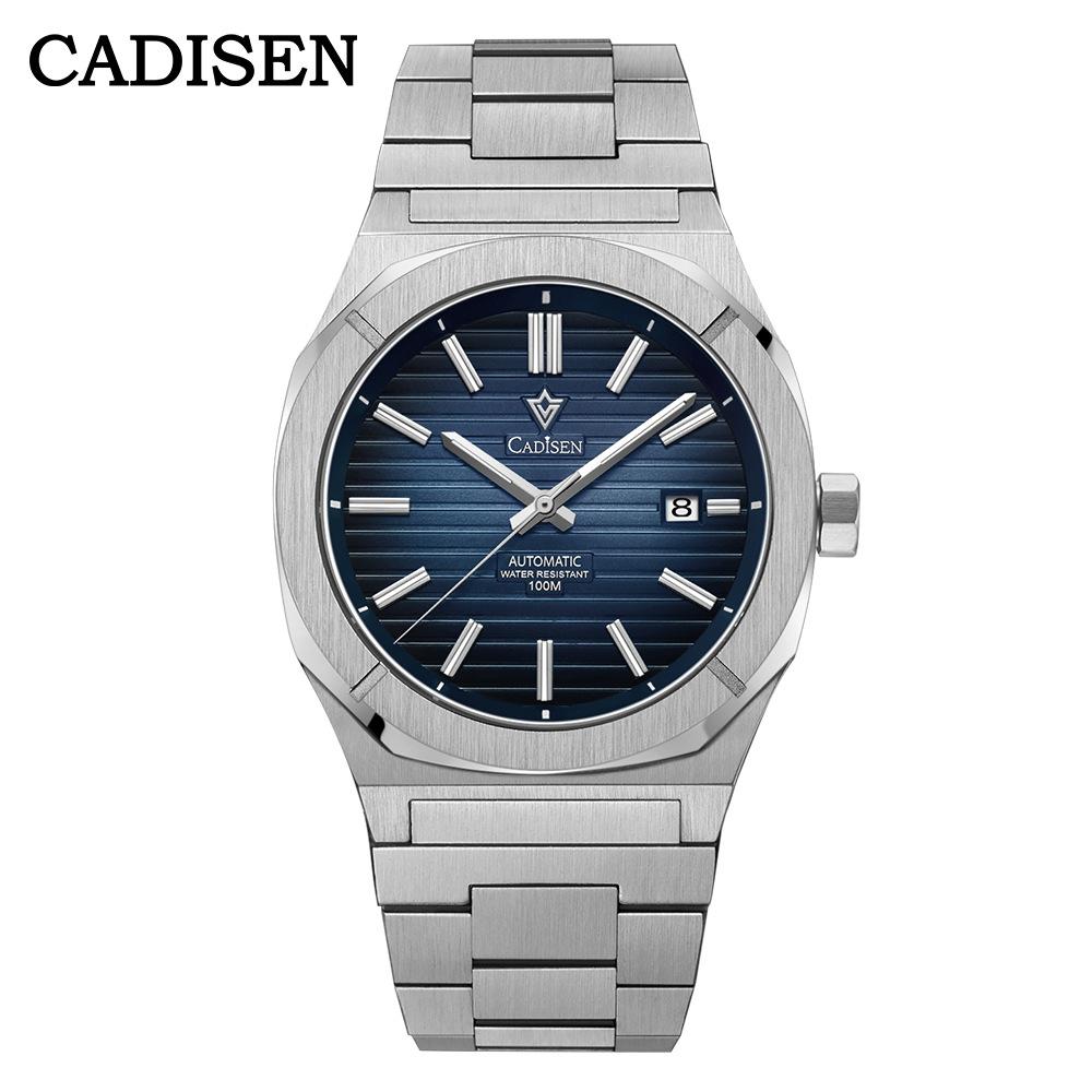 Cadisen 8200 Новые роскошные мужские часы высшего бренда с коробкой, водонепроницаемые 100 м NH35, автоматические мужские механические часы