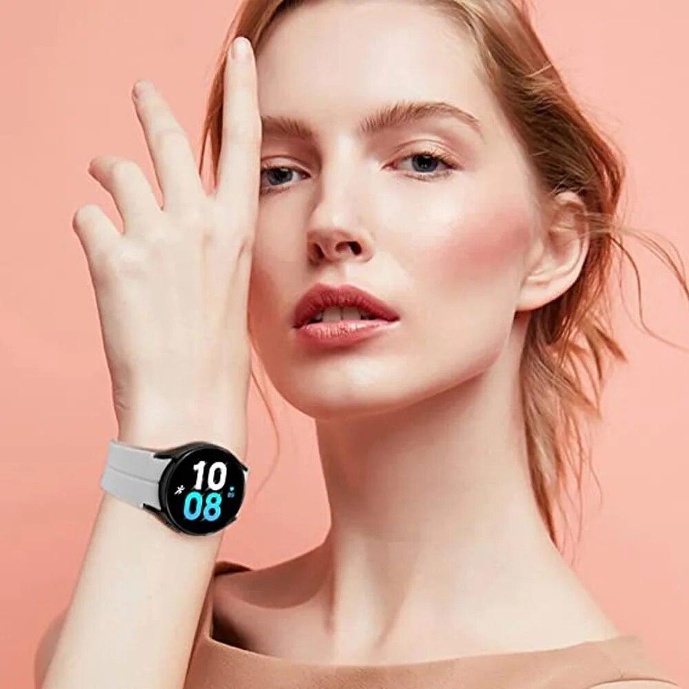 Силиконовый ремешок для часов Samsung Watch 5 Pro 45 мм 6 Classic 47 мм 43 мм 44 мм 40 мм Магнитная пряжка Correa Galaxy Watch 6 ремешок