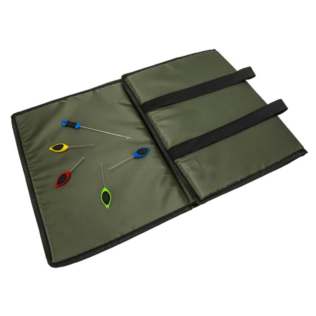 Fishing Unhooking Mat Foldable Padded Landing Mat with Baiting Needle Fish Gear Weigh Slings Mat Fishing Accessories