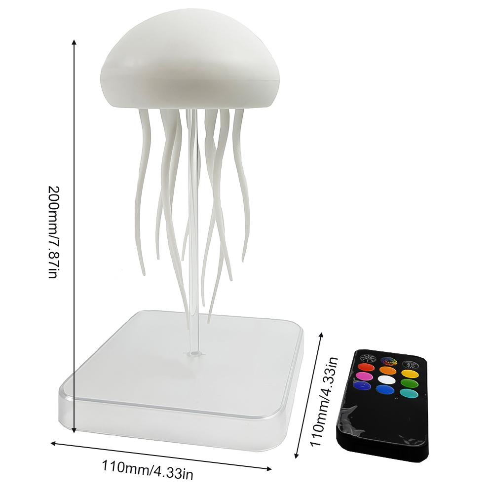 Upgrade Voice Control Dancing Jellyfish Lamp with Remote Control Rechanging Table Night Light Color Changing Atmosphere Light Birthday Christmas Gift