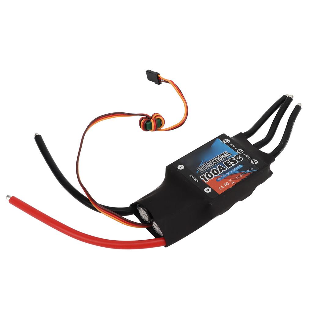 GTSKYTENRC Brushless ESC Bidirectional 100A 2?6S BEC 3A 5V Electric Speed Controller for RC Car