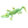 3D Printed Skeleton Crocodile Figurine Movable Joints Bone Crocodile Figure Articulated Animal Model Toy Home Office Desktop Decoration Ornament