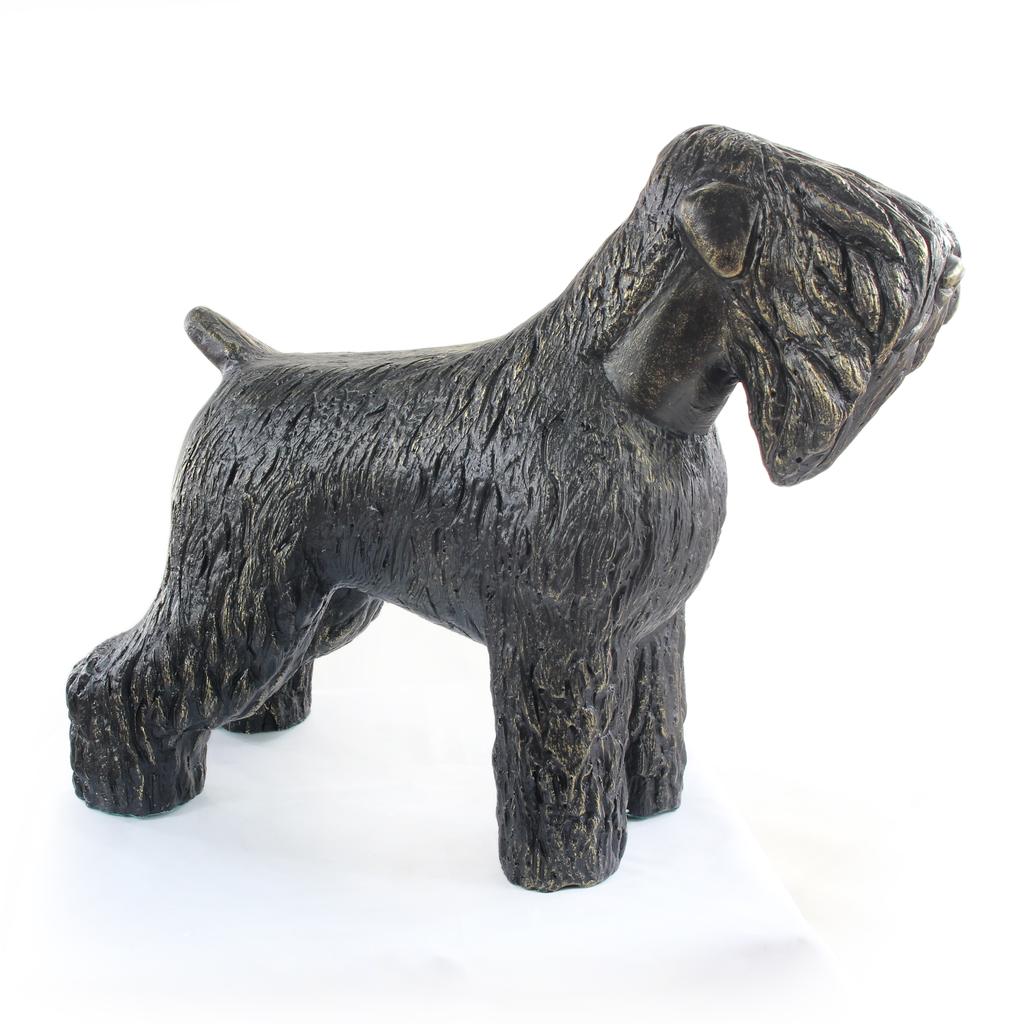 Czarny Terier Rosyjski, Russian Black Terrier - Statuetka Psa W Naturalnym Rozmiarze, Figura W Skali 1:1, Posąg Do Ogrodu Marki Art-Dog
