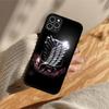 Чехол для телефона Anime attack on Titan, силиконовый чехол из ПК+ТПУ для iPhone 11 12 13 Pro Max 8 7 6 Plus X SE XR, твердые чехлы