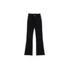 Black Tencel Skinny Denim Women's Summer Thin Fat Sister mm Slim Looking High Waist Elastic Ice Silk Flared Pants