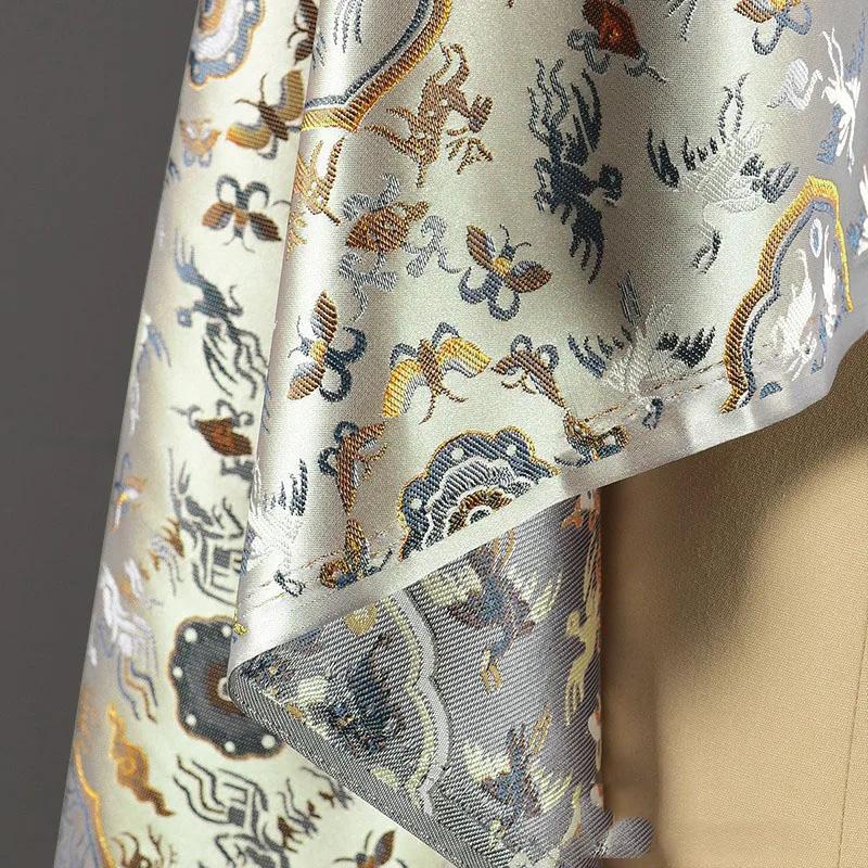 Жаккардовая парчовая ткань 100x145 см китайский стиль чонсам ханьфу платье сценическая одежда сумка атласная ткань материал для шитья своими руками