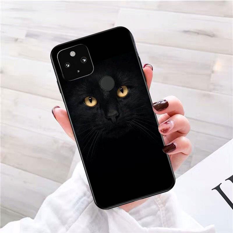 Чехол для телефона с черным кошачьим взглядом для Google Pixel 7 Pro 7 6A 6 Pro 5A 4A 3A Pixel 4 XL Pixel 5 6 4 3 XL 3A XL 2 XL