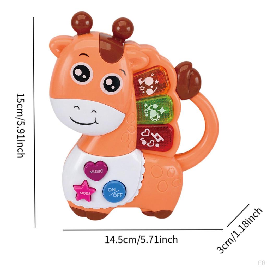 Игрушка-пианино в виде животных для детей в возрасте 12-18 месяцев, музыкальная игра для малышей