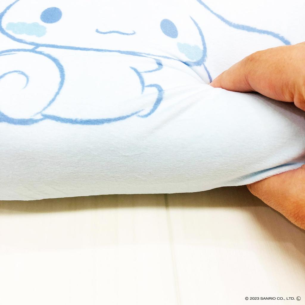 MORIPiLO Подушка Morishita из пены с эффектом памяти Cinnamoroll Cinnamon 15x31 см, подушка для поддержки талии и спины, мягкая игрушка, подушка Sanrio, пастельно-голубая 4621199