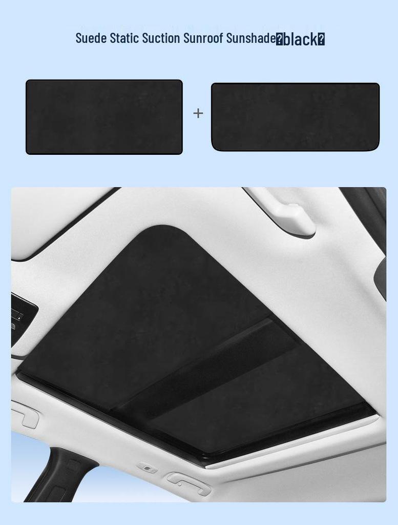 Compatible with Nissan Qashqai 25 Models: Opaque Sunroof Sunshade for Heat Insulation, Sun Protection, and Privacy.