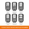 VZH5 Zinc Alloy Car Smart Control Key Case Cover Shell Fob Holder for Honda HRV Protector Key Bag Automotive Interior Accessories