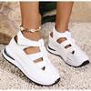 2025 New White Black Closed Toe Women's Sandals Rome Casual Sandals Women Hollow Platform Wedges Plus Size 43 Sneakers