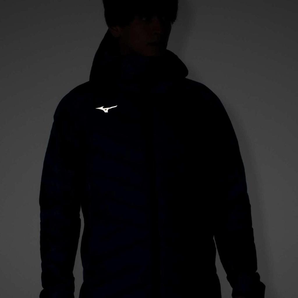 Mizuno Мужское пальто Techfill Breath Thermo Training Classic 32MEB536, средней длины, водоотталкивающее, влагоотводящее, сохраняющее тепло, можно стирать,