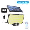 Solar Light Outdoor 328/348 LED Integrated Super Bright Motion Sensor Strong Power IP65 Waterproof 3 Working Modes Garden Wall