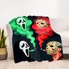 1 шт. Плед Scream Jason для улицы, легкий фланелевый, мягкий и теплый, для использования в любое время года, для дивана, улицы, кемпинга, гостиной, офиса, стула
