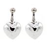 Серьги miwaki Металлические Сердечки Мотив Простой Винтовой Тип Аксессуар Металл Гипоаллергенный Сделано в Японии Серебро M Женские sal-33-E