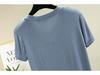 New Summer V-Neck Women's Loose Fit Modal T-Shirt - Solid Color, Short Sleeve Basic Top