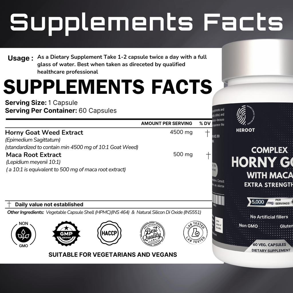 Heroot Капсулы Herbal Wellness Combo – Шиладжит, Горянка и Мака