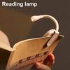 Clip Book Light with Flexible Hose Stepless Dimmable Rechargeable Eye-caring Pocket-sized LED Reading Lamp for Student