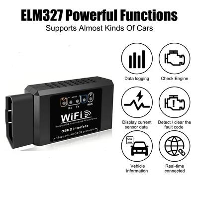 WiFi ELM327 OBD2 Сканер кодов ошибок V1.5 Инструменты для диагностики автомобиля Проверка двигателя Ошибка Для Android/IOS/Windows 16-контактный интерфейс OBD2