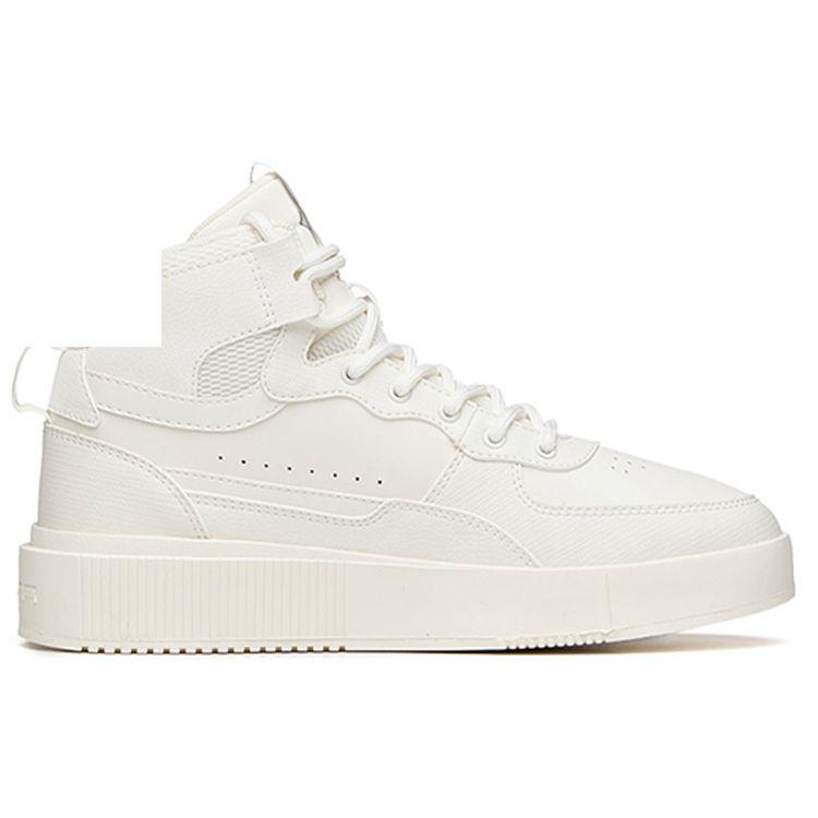 Anta Кроссовки Lifestyle Series прочные нескользящие высокие женские кроссовки белые 922138011-1