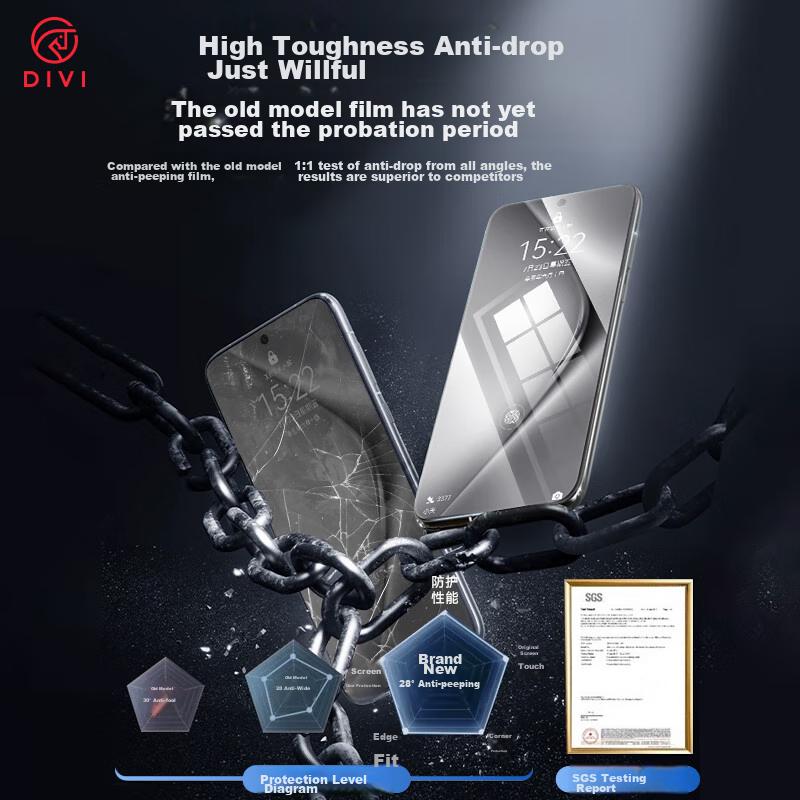 One-Step Application Screen Protector for Huawei Pura70, Full Adhesive P70 Full Coverage Hydrogel High-Definition Non-Tempered Shockproof Soft Film
