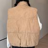 Fashion Winter Sleeveless Vest Woman Warm Outerwears Casual Thick Women's Jackets