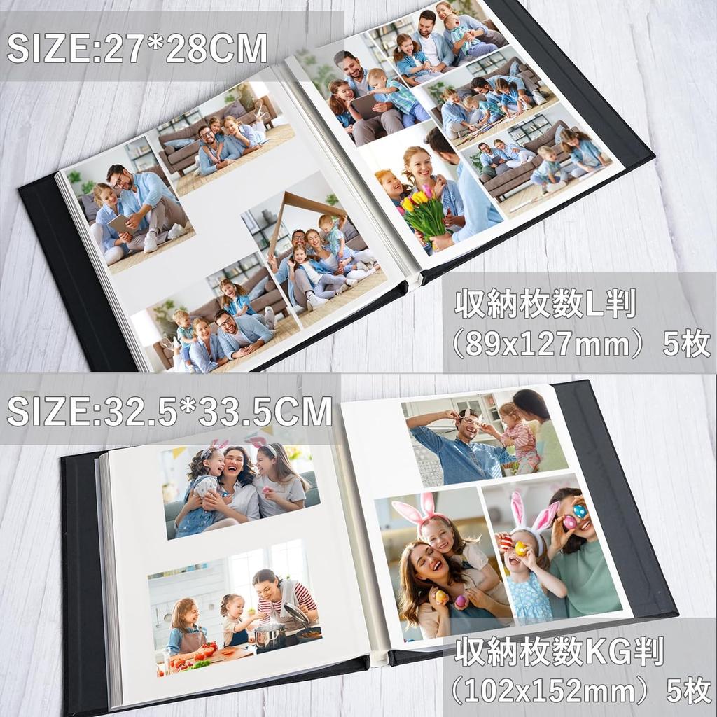 Raoendis 20 L 240 Large Photo Photo Photo Handmade Mounting Home Growth Record Album, Stick-on Type, Sheets/40 Pages, Size, Sheets, Capacity, DIY,
