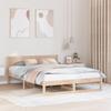 VidaXL Bed Frames Natural Pine Wood 150 X 200 Cm Simplistic 873268