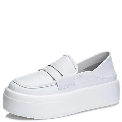 Женские туфли на плоской подошве весна-лето Женские каблуки 5 см Натуральная кожа Chaussures Femme Повседневные женские мокасины Балетки на плоской подошве