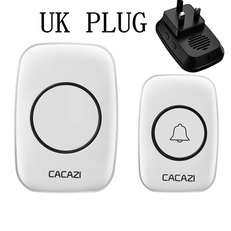 A10 Европейский и Британский Стандарт Беспроводной Умный Дверной Звонок и Музыкальный Пейджер для Пожилых с Большим Радиусом Действия