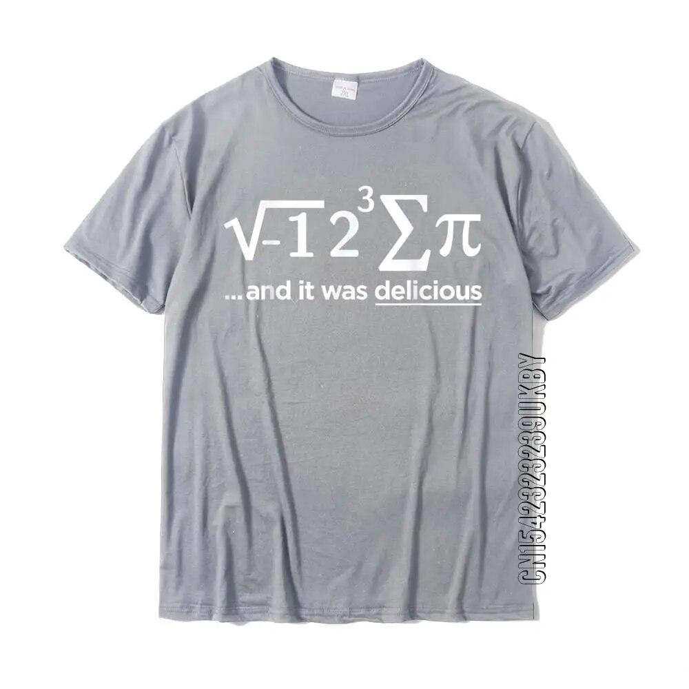 Футболка «Я съел пирог, и это было вкусно» Футболка «Матема Пи» Топы Рубашки Негабаритные крутые хлопковые футболки унисекс Повседневная футболка