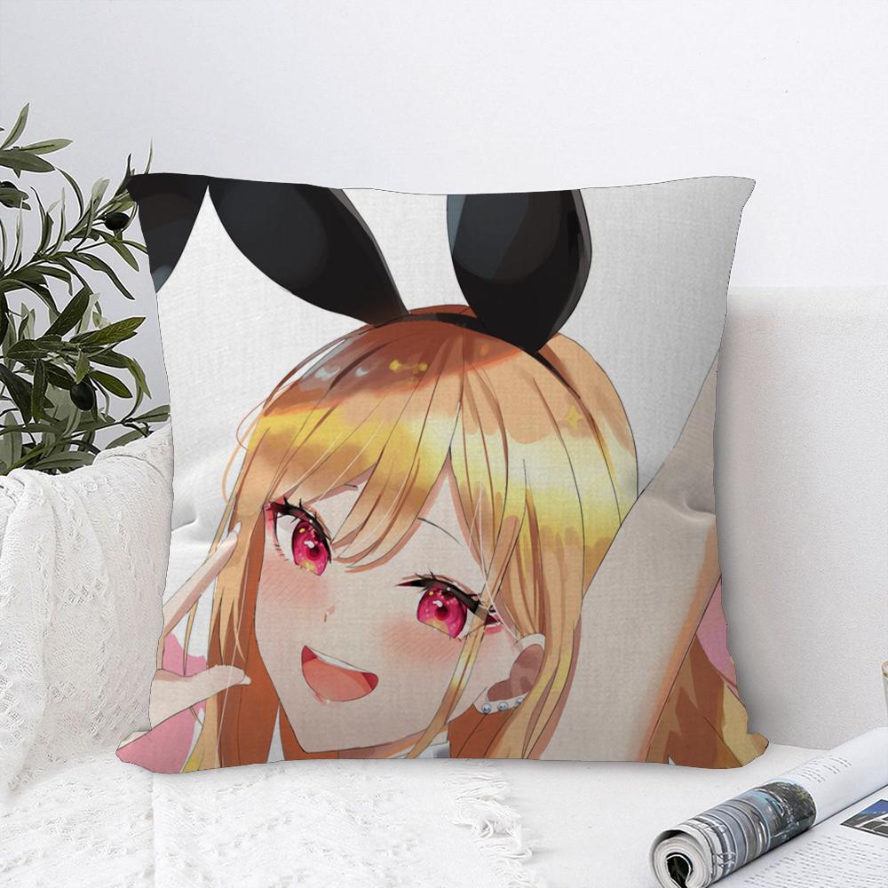 My Dress-Up Darling Marin Kitagawa Office Cushion Pillowcase Car Cushion Cover45X45CM Lumbar Pillowcase Sofa Pillowcover