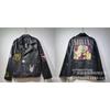 Mens PU Leather Biker Jacket Streetwear Oversized Fit With Contrast Stitching Pressed