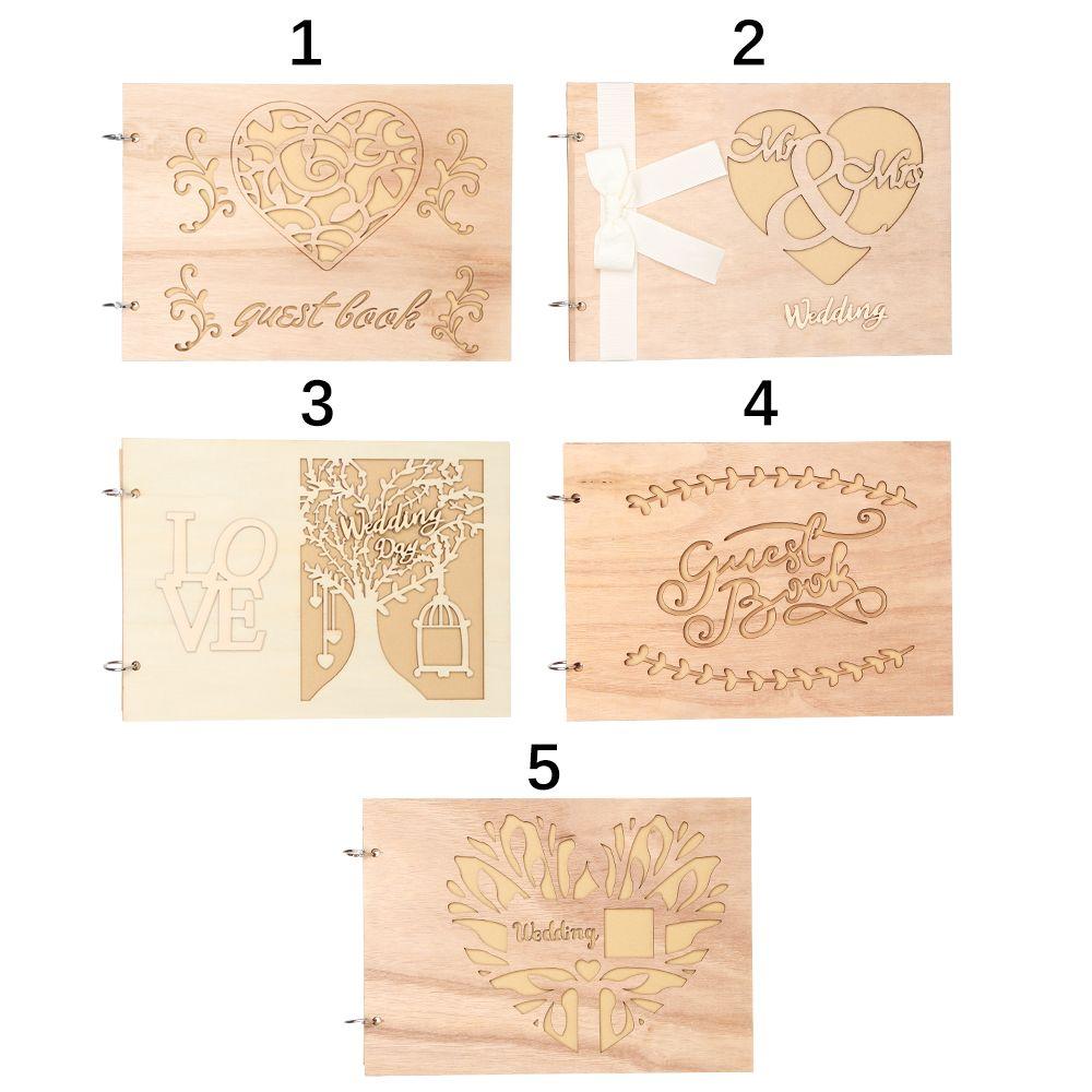 Rustic Sign-in Memorial Wooden Guest Book Wedding Planners