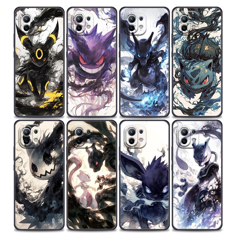 Чехол для телефона Xiaomi 15T 11T 12T 13T 14T Pro 15 Mi POCO X7 M7 F7 Pro F5 F6 M6 X3 X6 с рисунком P-Pokemons Umbreons Gengars