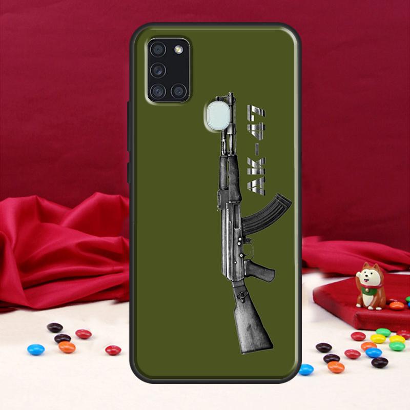 Чехол с пистолетом Ak 47 для Samsung Galaxy A34 A54 A14 A53 A13 A51 A71 A50 A12 A22 A32 A52 A72, чехол для телефона