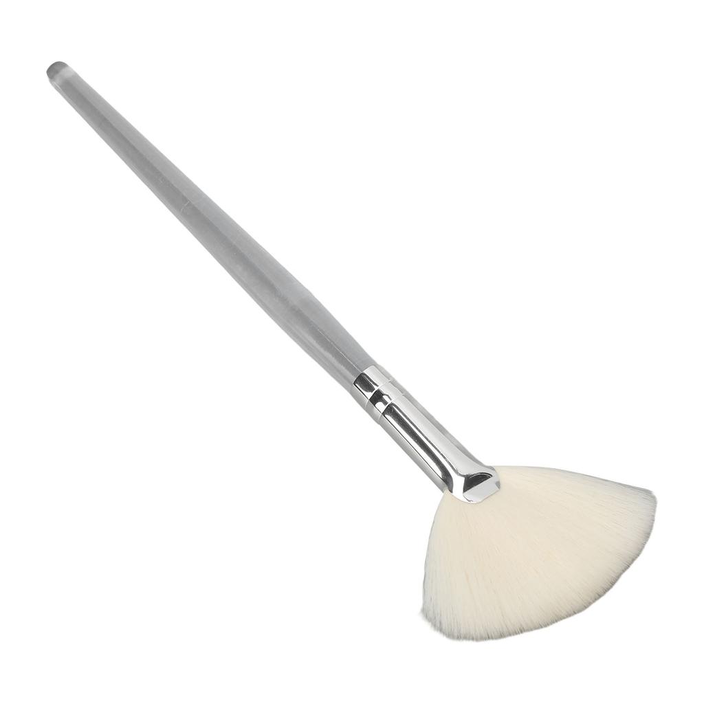 Кисть-веер для маски для лица с прозрачной ручкой, плоская косметическая кисть для лица для салона красоты, большая