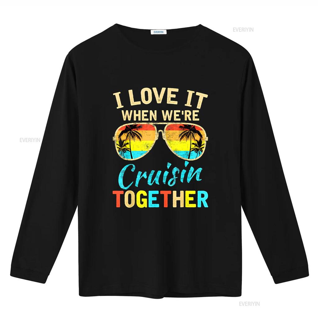 Cruise Ship Vacation Friends Buddies I Love It T Shirt Women Tops vintage Washed Unisex streetwear fashion Breathable