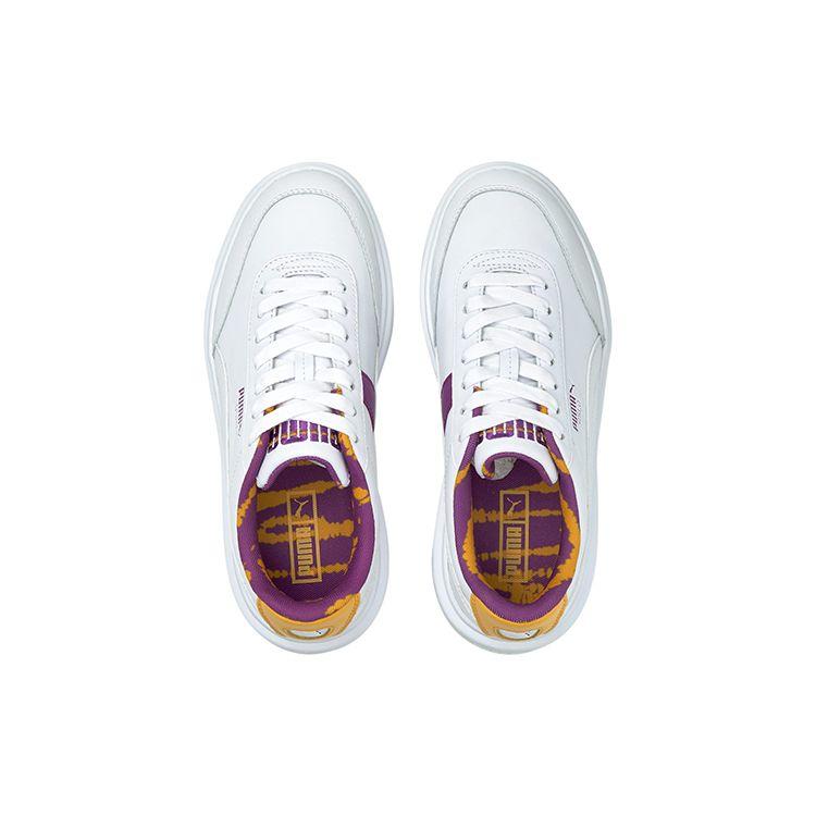 Puma Oslo Maja Casual Low-Top Sneakers Women Sneakers White Purple Yellow 382518-02