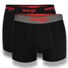 WRANGLER Men's Boxer Briefs Set 22055 Black Gray Cotton 4 Pack