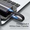 240 Вт USB4 40 Гбит/с Портативный USB C на Type C Короткий Кабель с Брелоком для SSD MacBook Ноутбука Телефона Быстрая Зарядка Кабель Данных 8K60Hz