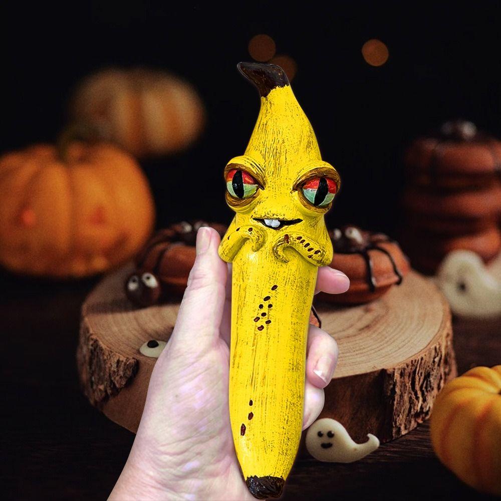 Resin Banana Man Figurine Sensory Toy Cartoon Banana Figure Kids Birthday Gift