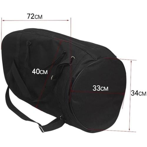 NexPon Euphonium Case, Oxford Cloth Musical Instrument Bag with Strap, Large Capacity, Black Tote Bag, Shoulder Bag, Euphonium Bag