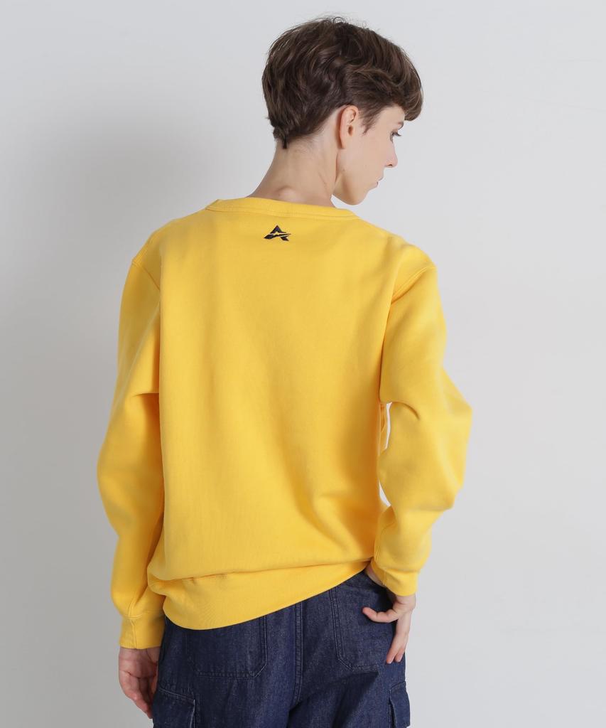 AVIREX A-STAR LOGO CREW SWEAT (WEB&DEPOT Exclusive) men's 2XL 060 yellow 783-4932006