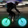 2PCS Wheel Spoke Tire Valve Cap for Bike Bicycle Motorcycle Car Gemstone Skull Shape Neon LED Light Lamp Bulb Polychrome
