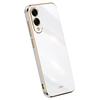 XINLI For Samsung Galaxy S25 Edge Case TPU Phone Cover with Electroplating Frame