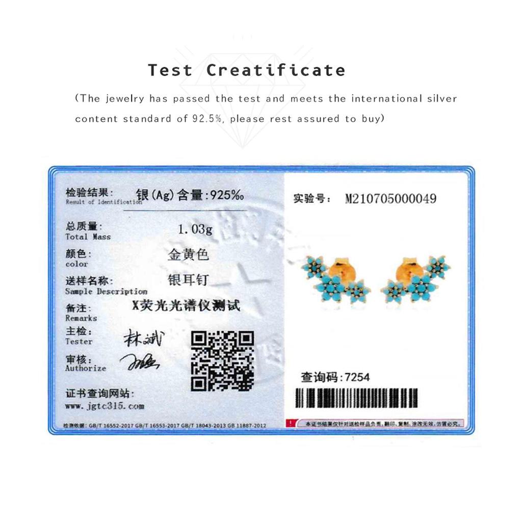 ANDYWEN 925 Sterling Silver Three Flower Stud Earring Luxury Women Fashion Crystal Luxury Jewelry For Wedding