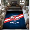 Sydney Roosters Crystal Velvet Carpet Soft Anti?Slip Floor Mat Comfortable Home Living Room Bedroom Decor Rug