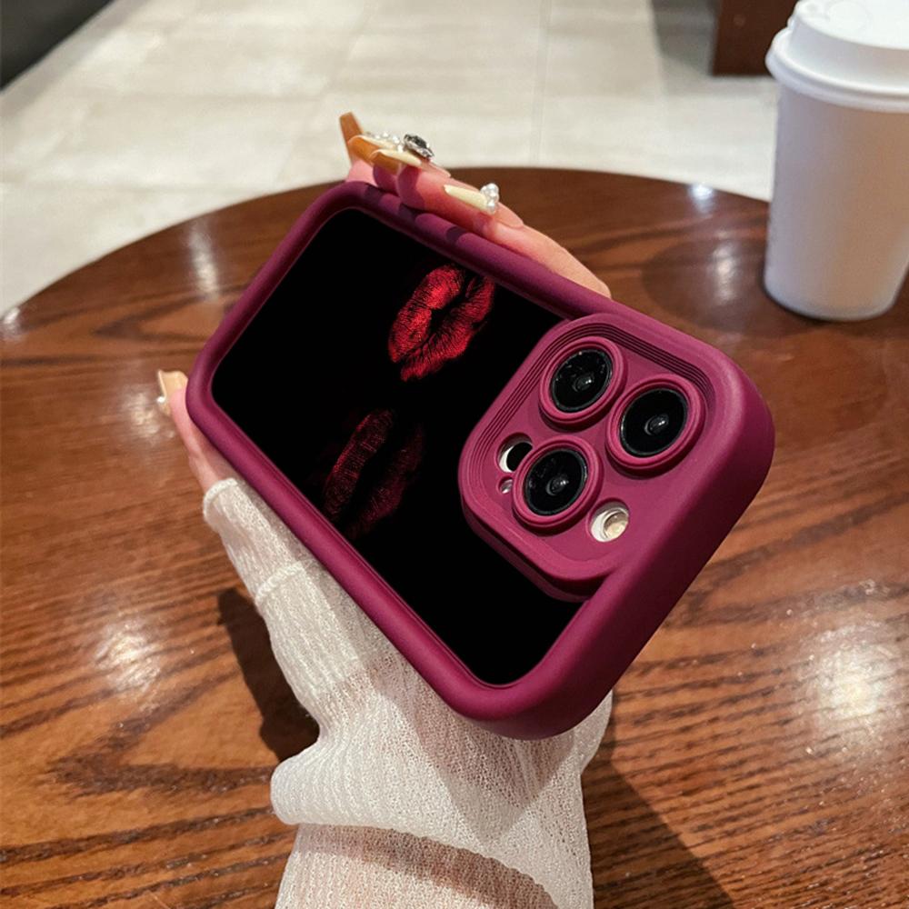 LZ22 Lips Kiss Digital Design силиконовый чехол для телефона Samsung A15 A35 S24 S23 Ultra S22 S21 Plus S20 A05 A06 A54 A55 A53 A14 M15 противоударный задний чехол